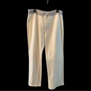 Danskin Cream French Terry Drawstring Pants 
Size Large BNWT